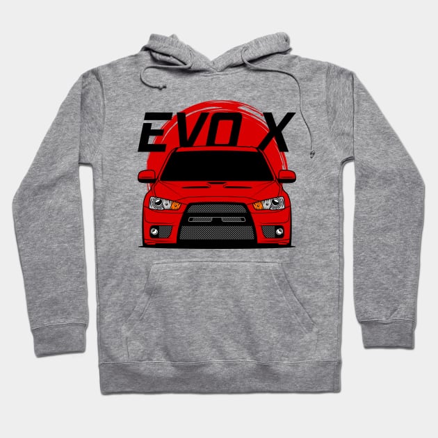 Red EVO X Hoodie by GoldenTuners